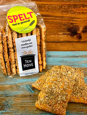Toon details van Spelt krackers 10st. Afbeeldingen van Spelt krackers 10st.