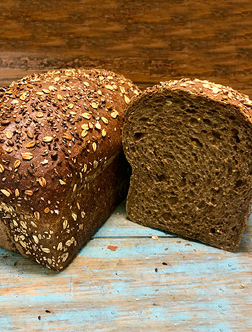 Afbeelding van Waldcorn heel bruin meergranenbrood met zaden, zonnebloempitten en soja breed