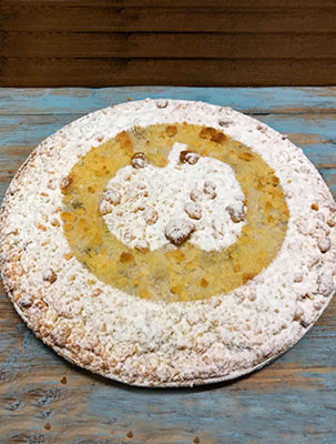 Toon details van Appelkruimeltaart Afbeeldingen van Appelkruimeltaart